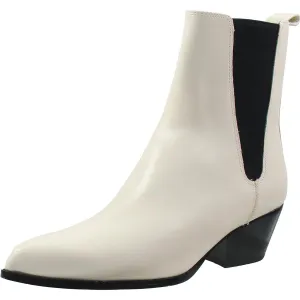 BHFO Womens Logo Leather Ankle Boots