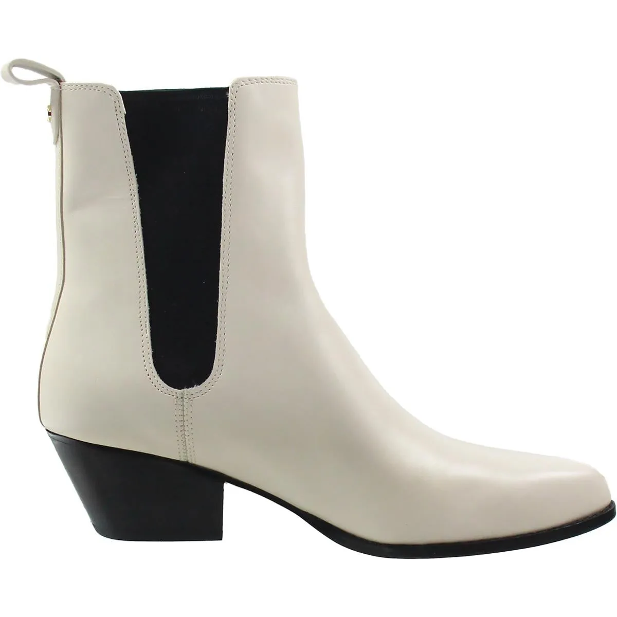 BHFO Womens Logo Leather Ankle Boots