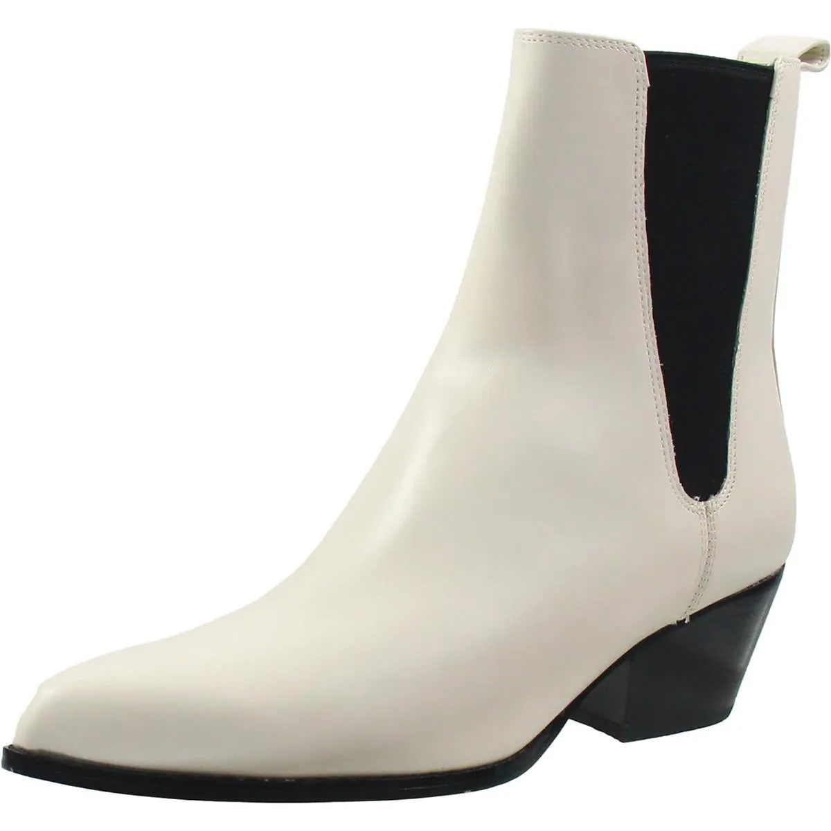 BHFO Womens Logo Leather Ankle Boots