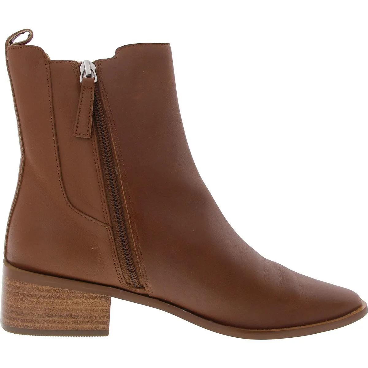 BHFO Womens Zipper Manmade Ankle Boots