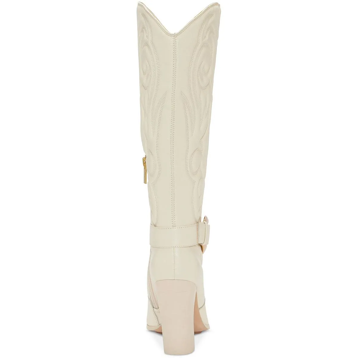 BIANCAA Womens Zipper Leather Cowboy, Western Boots