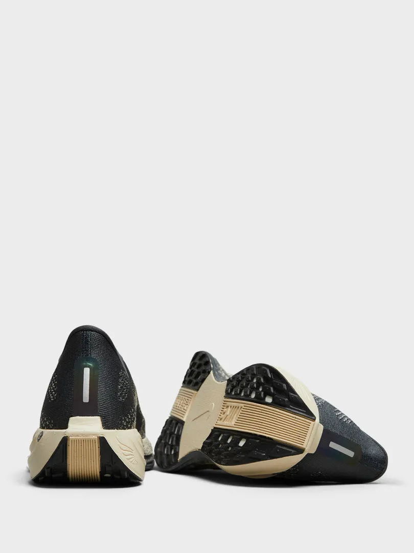 Space-Saving Pegasus Plus Sneakers in Black, Anthracite and Volt Detachable Strap