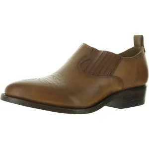 Billy Womens Leather Embroidered Shooties