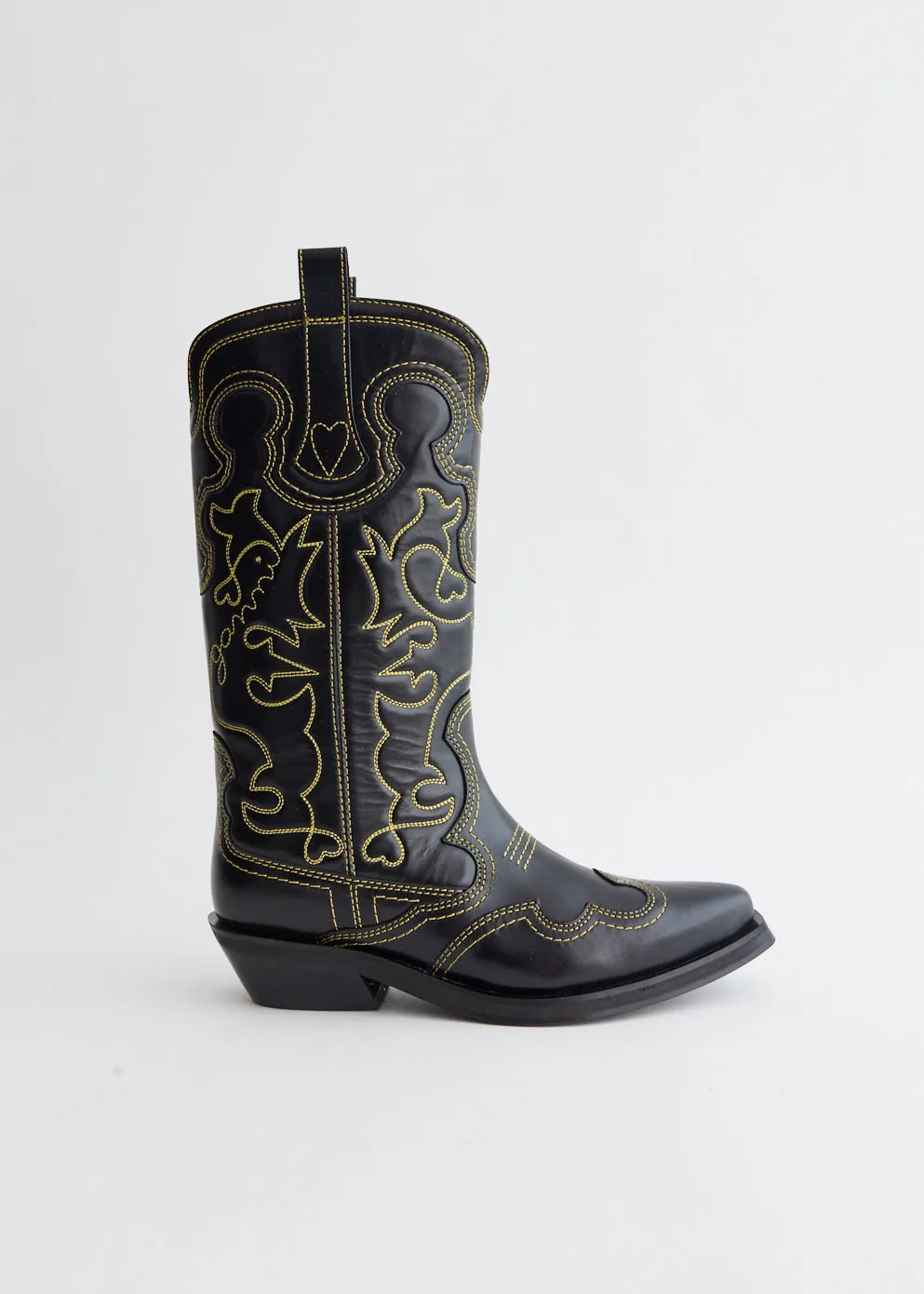 Birthday special Mid Shaft Embroidered Western Boots Patterned design discount Eco-Friendly, Trolley Sleeve