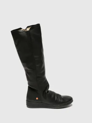 Black Knee-High Boots