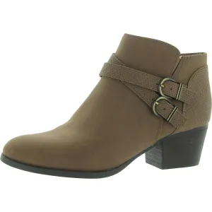 Blaire Womens Double Buckle Round Toe Shooties