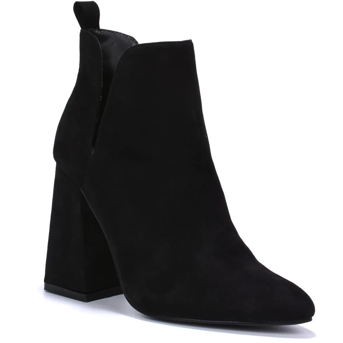 Blythe Womens Pointed Toe Pull On Ankle Boots