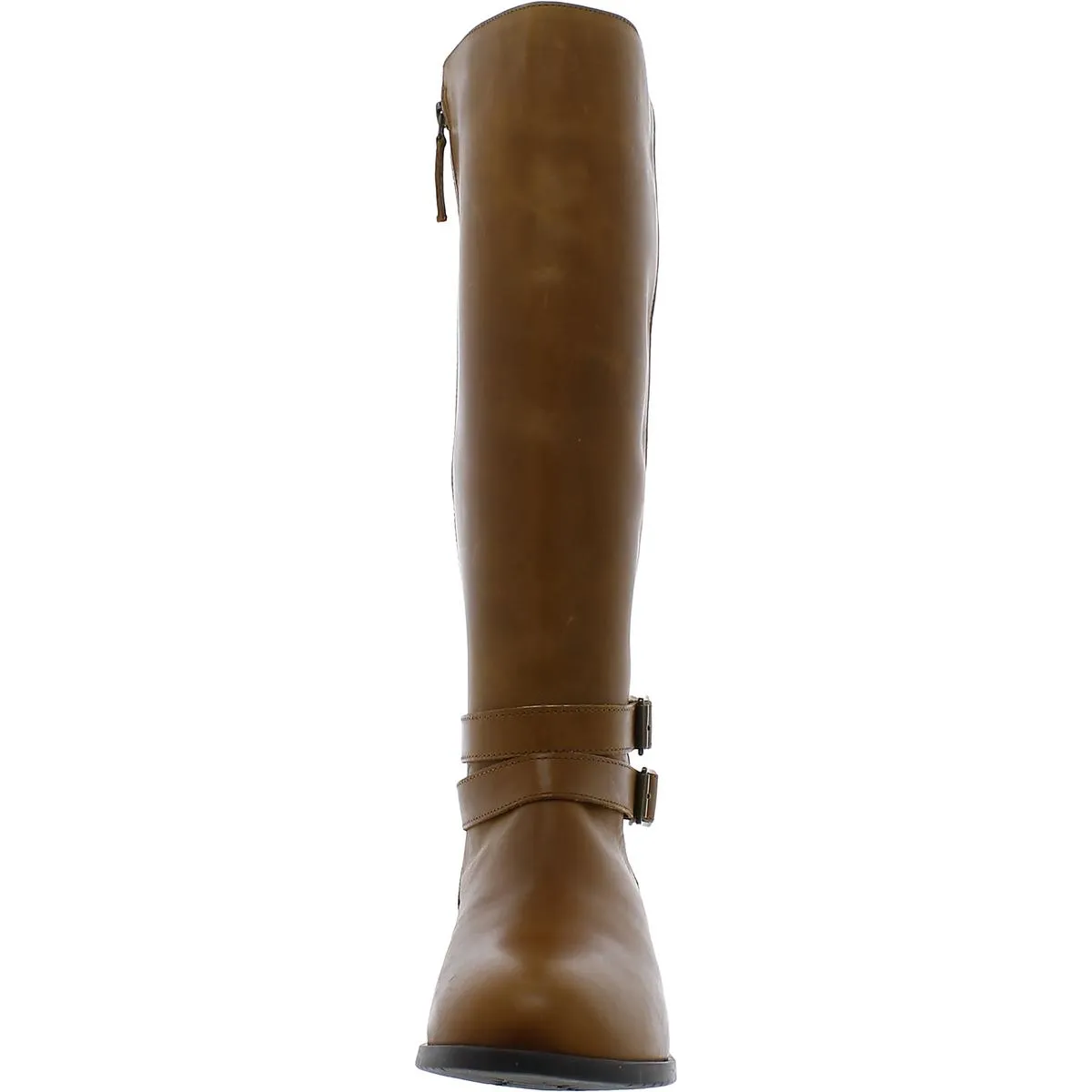 Bonnie Womens Leather Stacked Heel Knee-High Boots