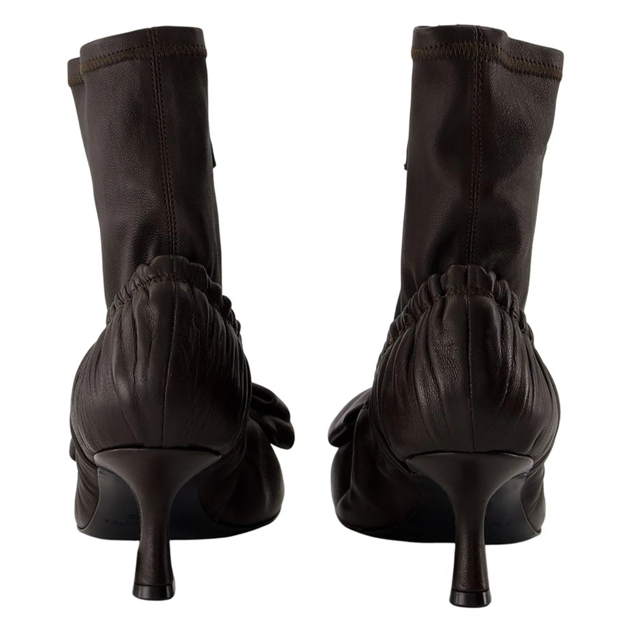 Bow boots - Acne Studios - Leather - Brown