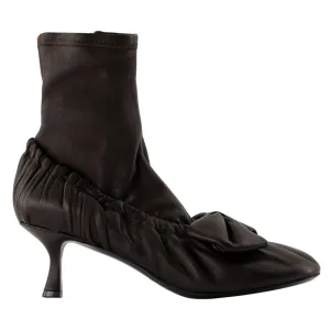 Bow boots - Acne Studios - Leather - Brown