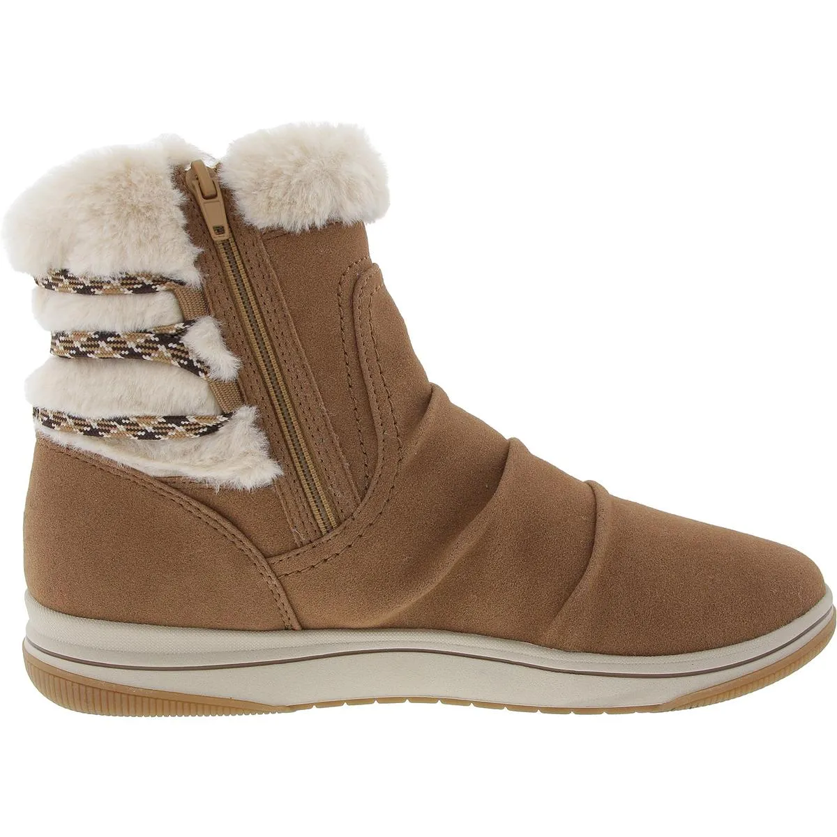 Breeze Cozy Womens Zipper Man Made Winter & Snow Boots