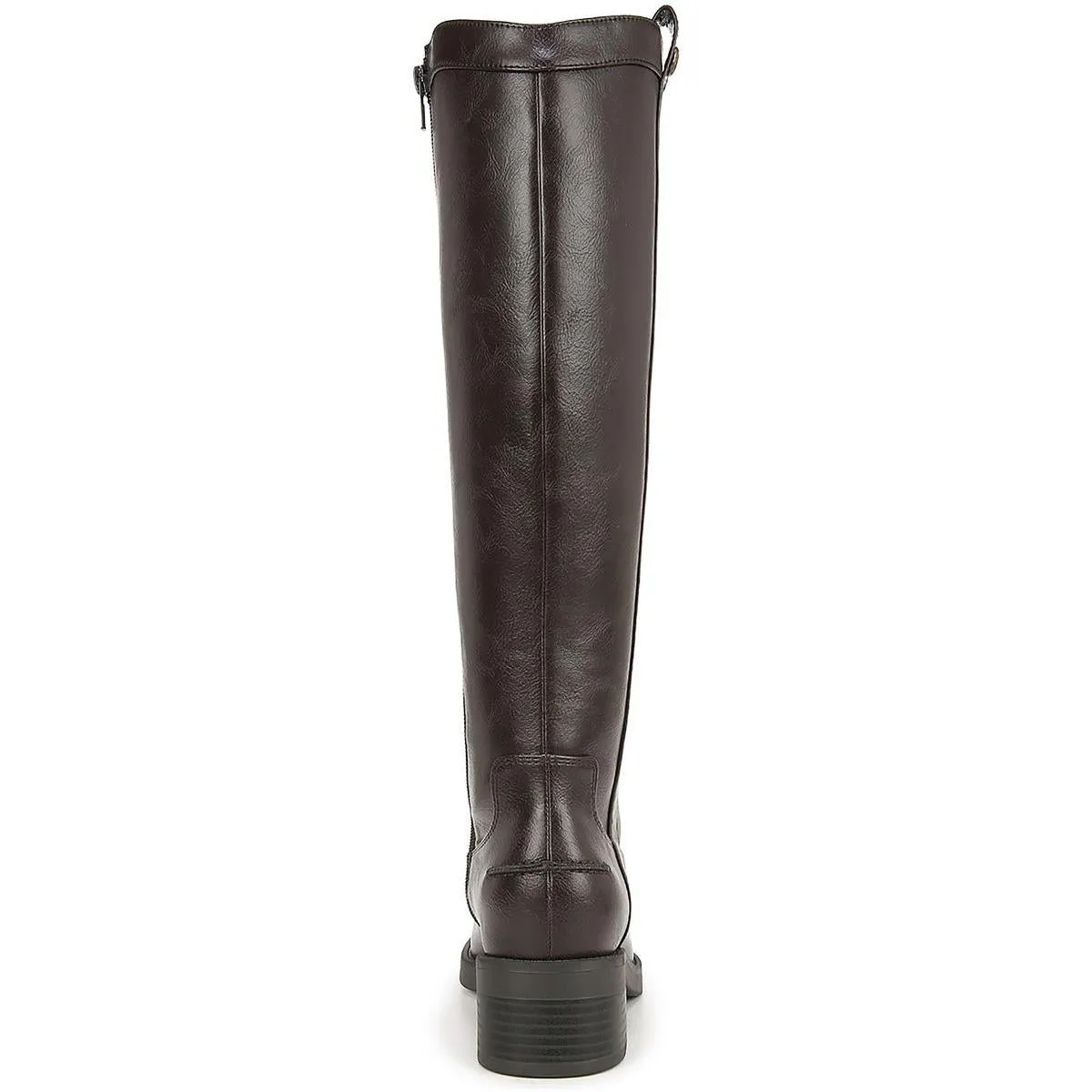 Bridgett Womens Faux Leather Riding Knee-High Boots