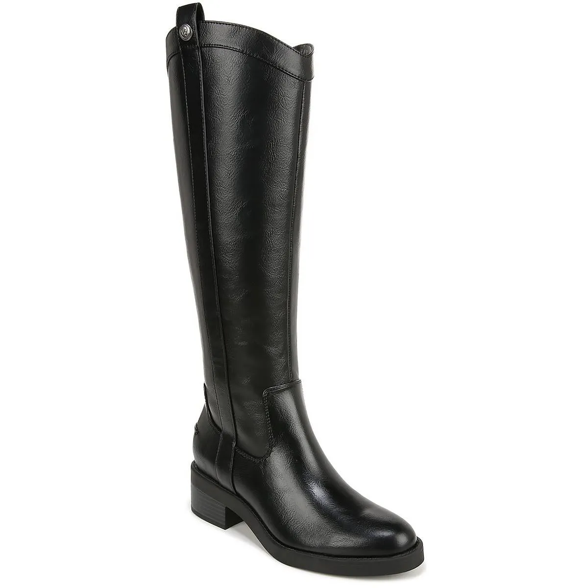 Bridgett Womens Faux Leather Riding Knee-High Boots