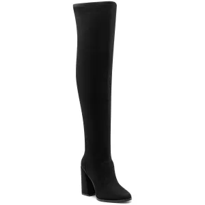Brixten Womens Faux Suede Tall Over-The-Knee Boots