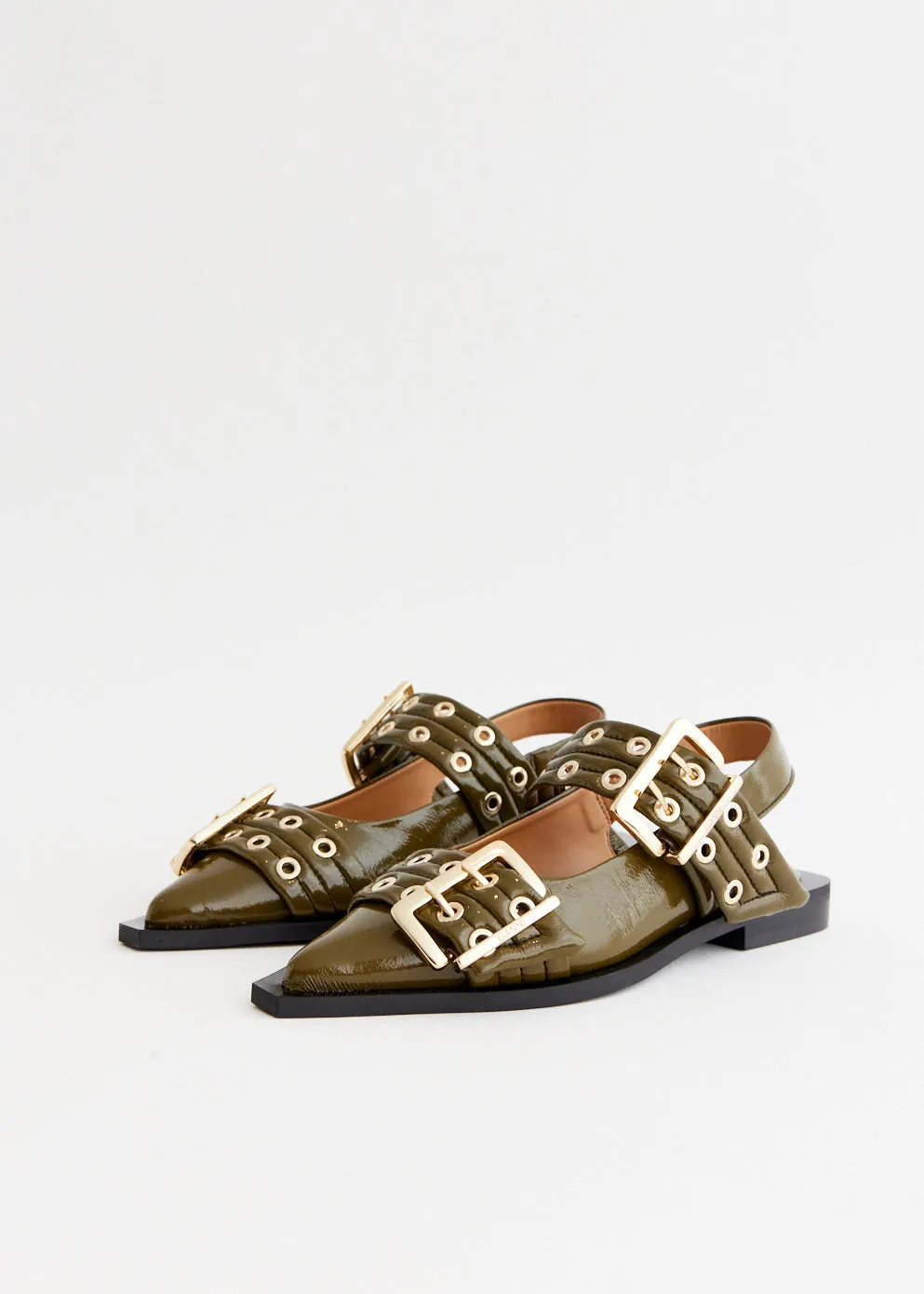 Stylishly Engineered, Discover More Feminine Buckle Ballerinas