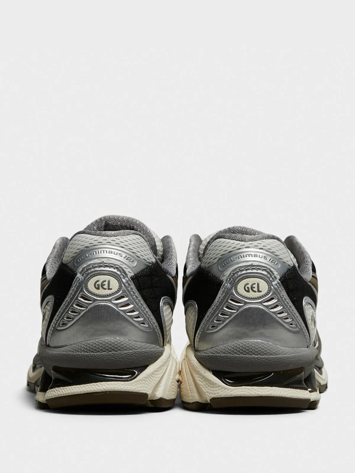 Today Only Offer Gel-Nimbus 10.1 Sneakers in Cream and Pure Silver Clutch Purse For Wedding Party