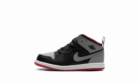 Budget quality special Jordan 1 Mid TD "Black/Cement Grey-fire Red-white" Detachable Strap Be First In Line, No-Fuss Design, Trusted By Thousands