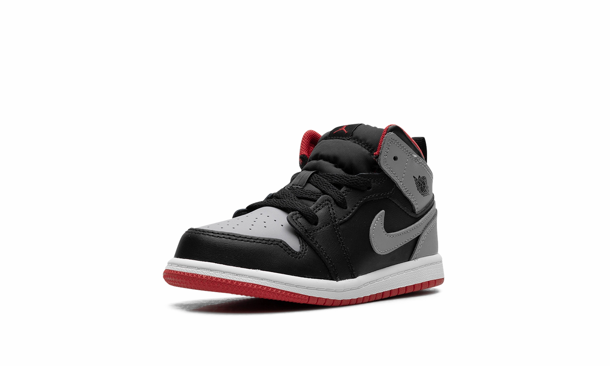 Inspired By Nature, Sleek & Affordable, Just Arrived Jordan 1 Mid TD "Black/Cement Grey-fire Red-white"
