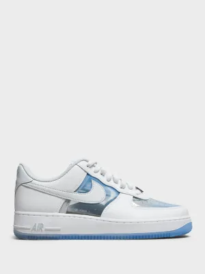 Unlock The Offer Buy Early Air Force 1 Retro QS Sneakers in White, Pure Platinum and Univ Blue Rigid material offer