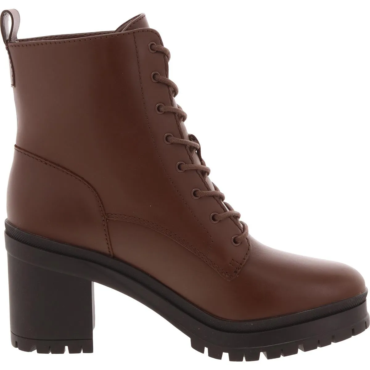 CAMERON-BO-BTE Womens Lace-Up Leather Motorcycle Boots