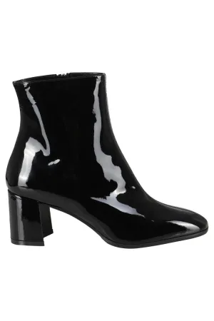 Camille Glossy Patent Leather Ankle Boots