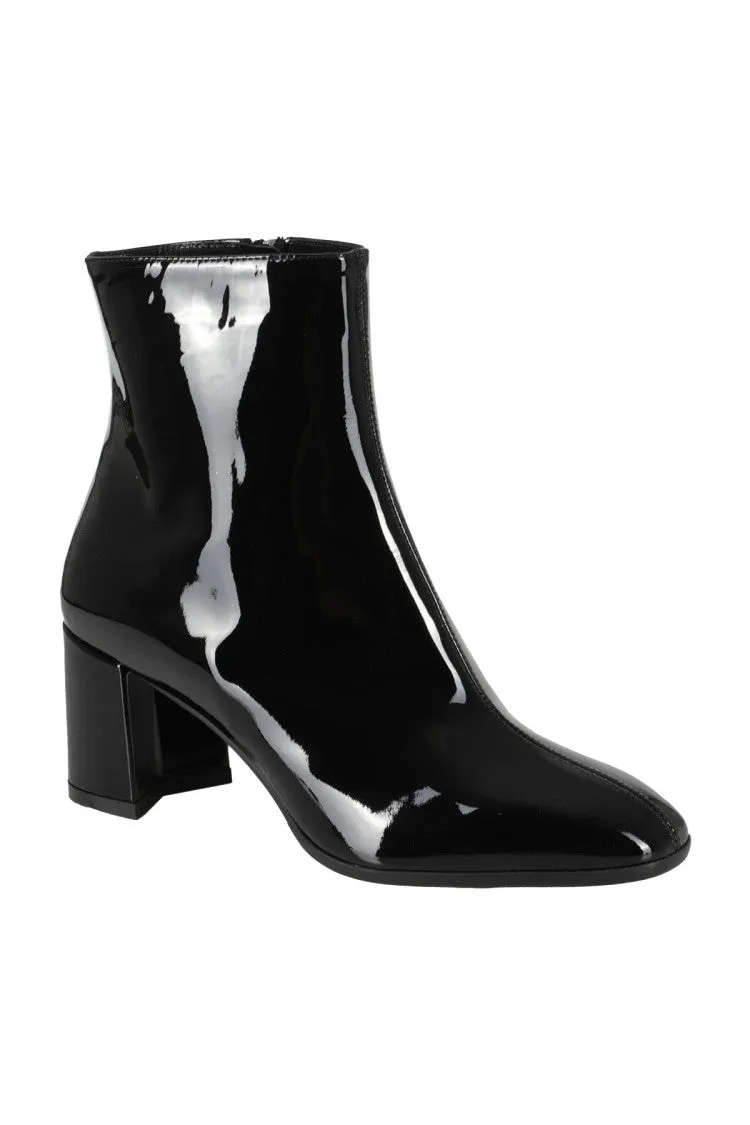 Camille Glossy Patent Leather Ankle Boots
