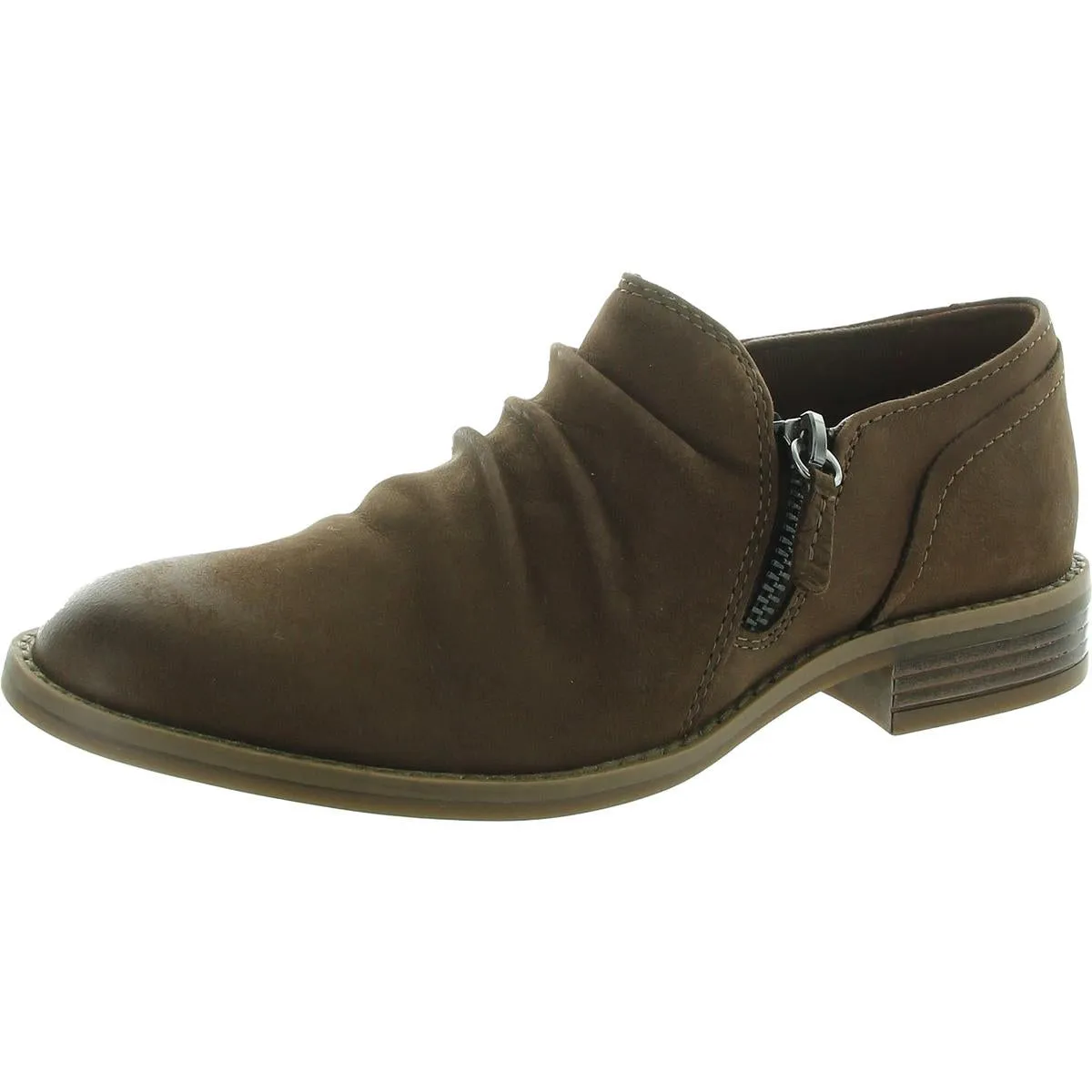 Camzin Pace Womens Nubuck Slip On Booties