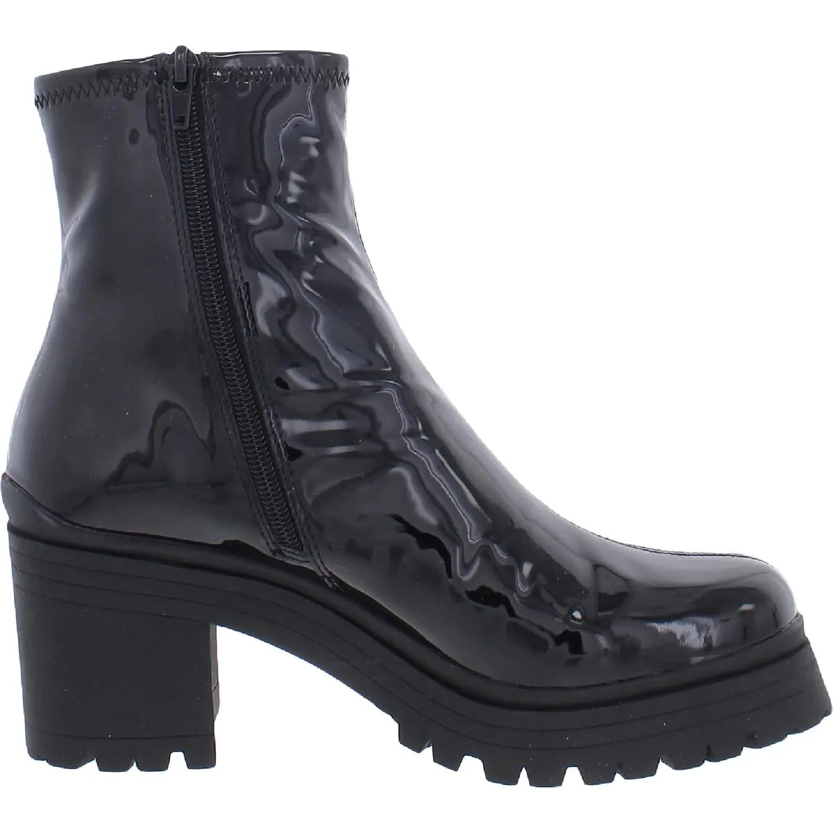Cantor Womens Padded Insole Man Made Ankle Boots