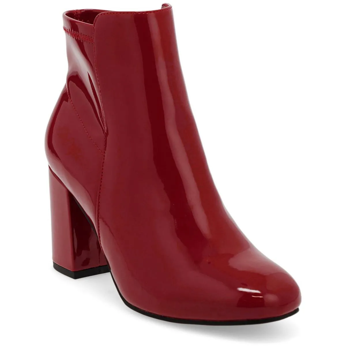 Carla Womens Zipper Heels Ankle Boots