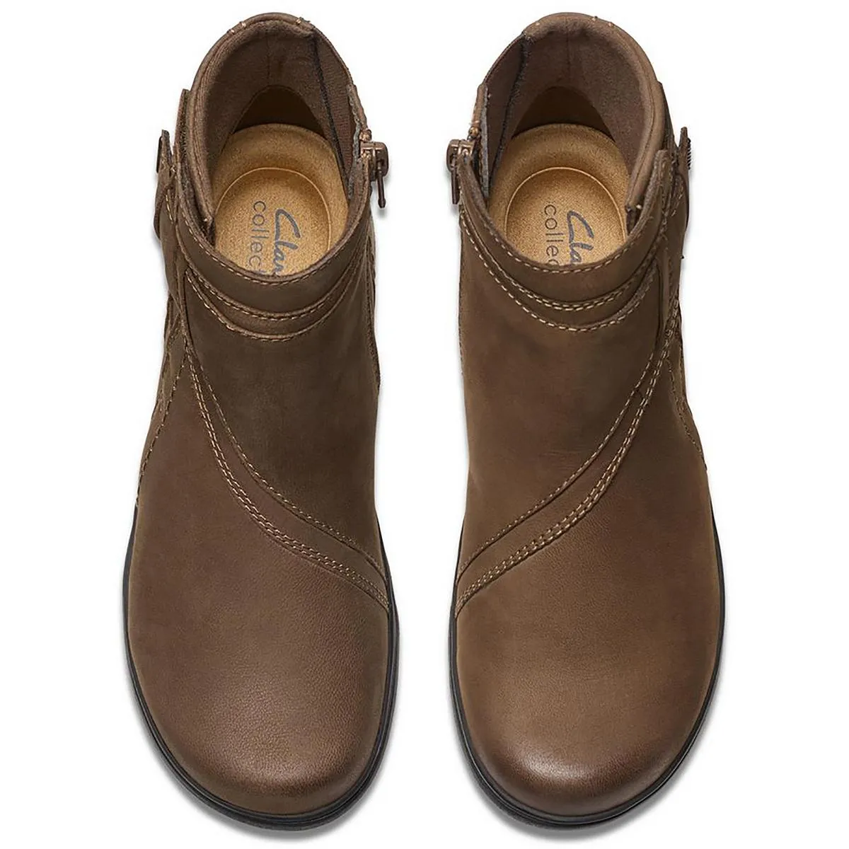 Carleigh Dalia Womens Faux Suede Zipper Booties