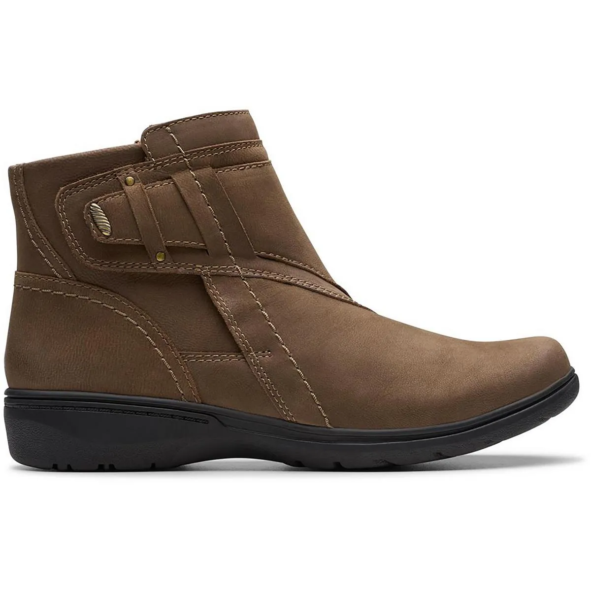 Carleigh Dalia Womens Faux Suede Zipper Booties