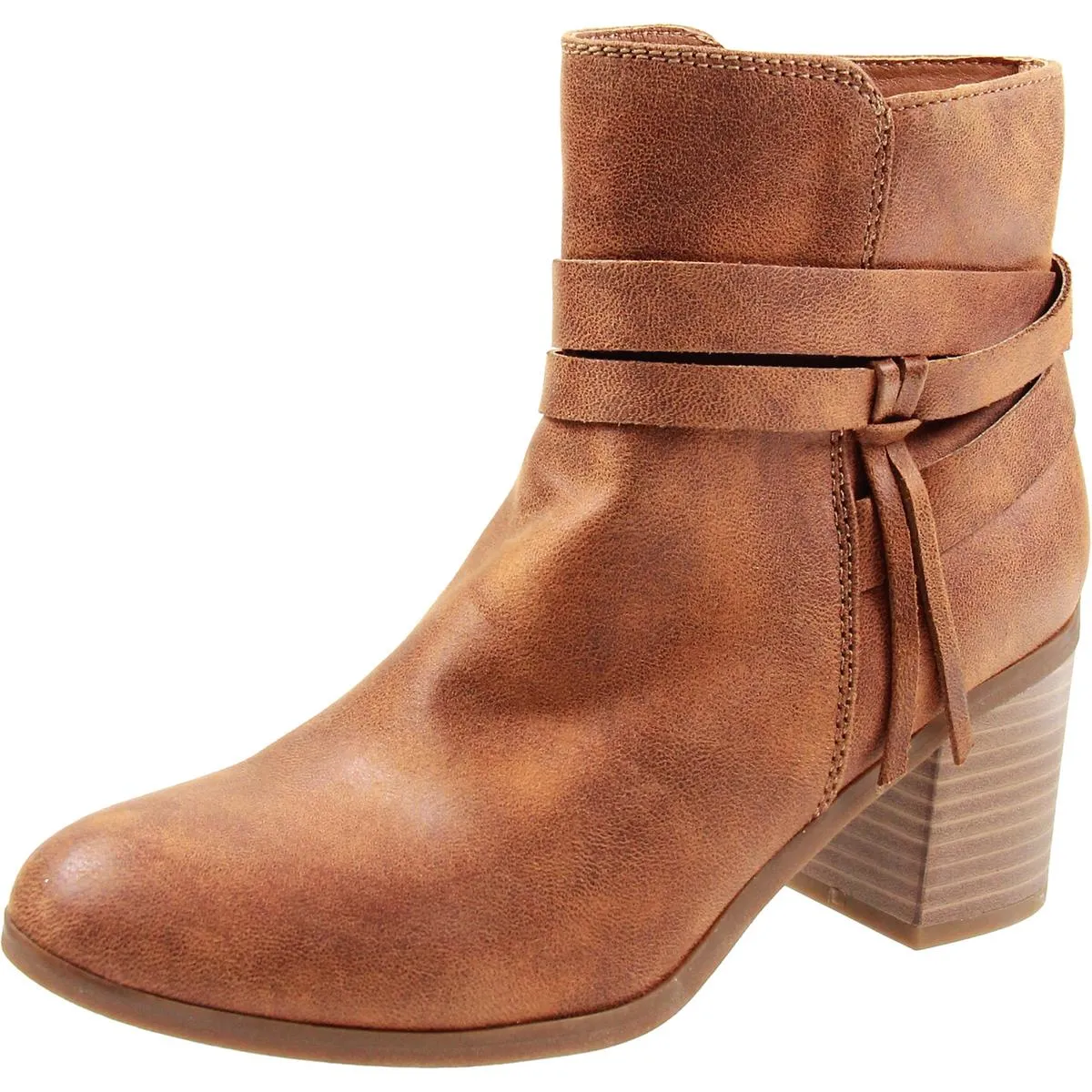 Carliee Womens Faux Suede Comfort Ankle Boots