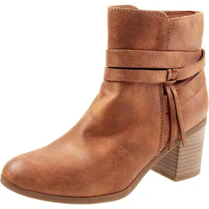 Carliee Womens Faux Suede Comfort Ankle Boots