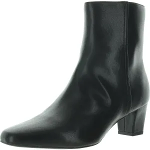 CARLIEE Womens Memory Foam Faux Leather Ankle Boots