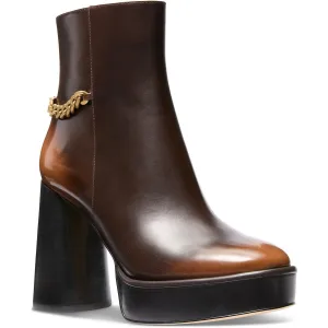 Carlisle Platform Bootie Womens Chain Leather Ankle Boots