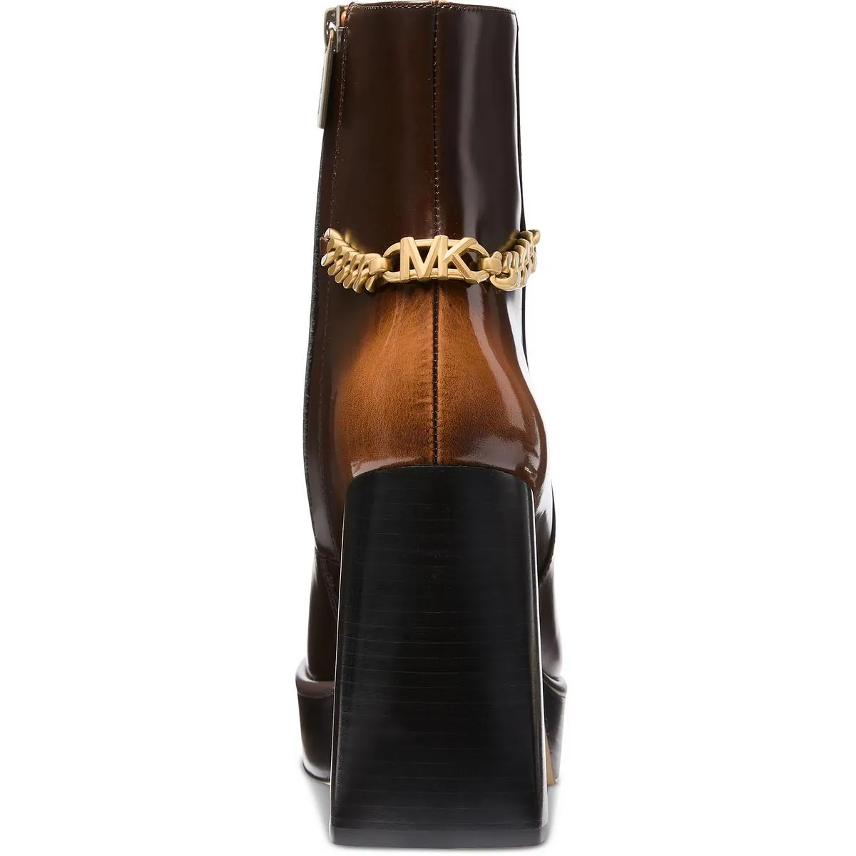 Carlisle Platform Bootie Womens Chain Leather Ankle Boots