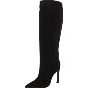 Cate Curve Womens Solid Nubuck Knee-High Boots