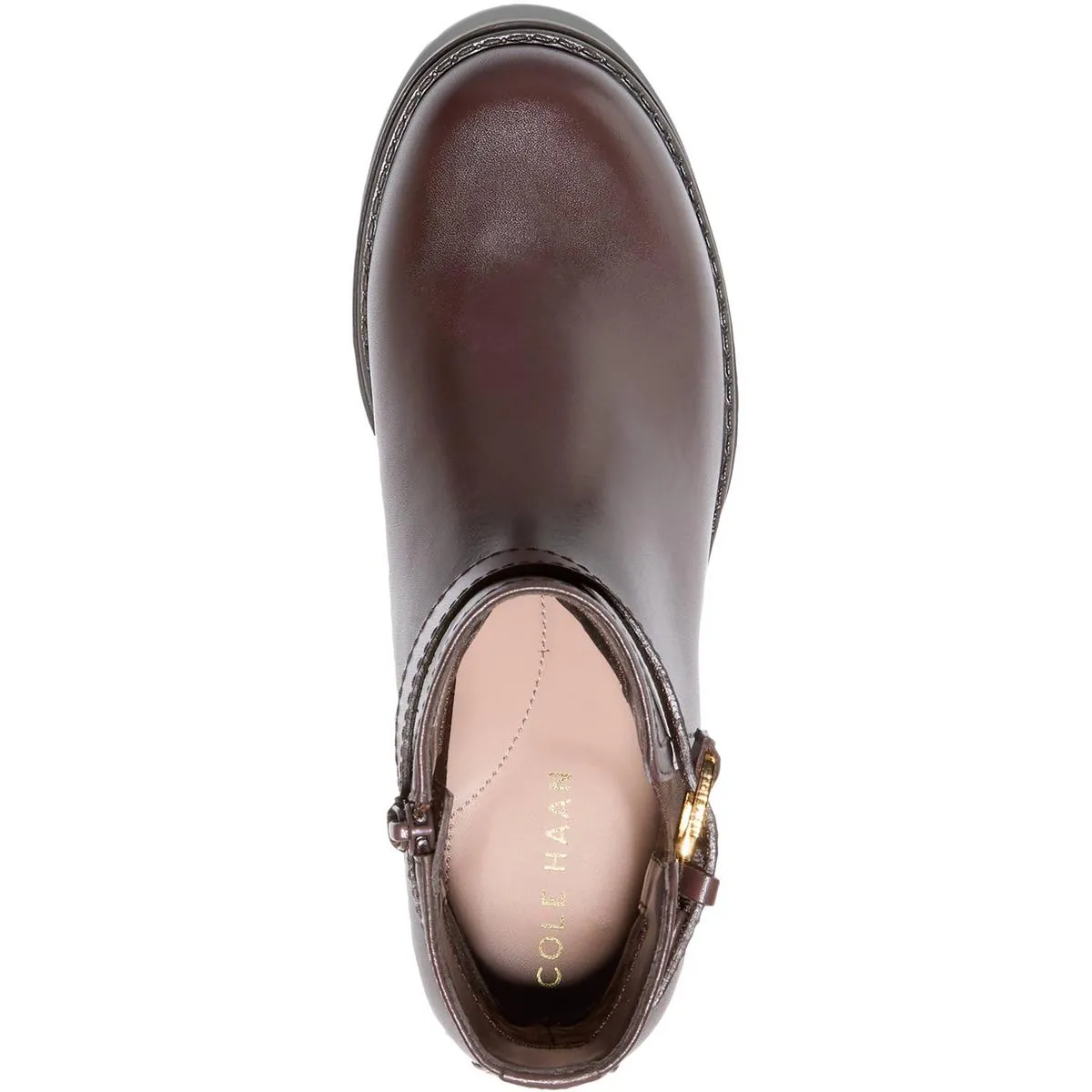 Catherine  Womens Buckle Faux Leather Ankle Boots