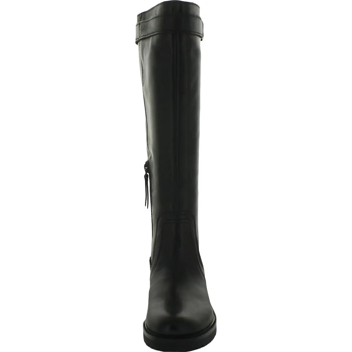 Cayce Womens Leather Lug Sole Knee-High Boots
