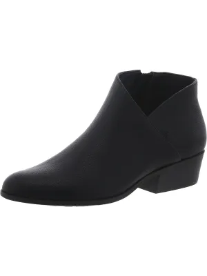 cayu Womens Faux Leather Asymmetric Ankle Boots