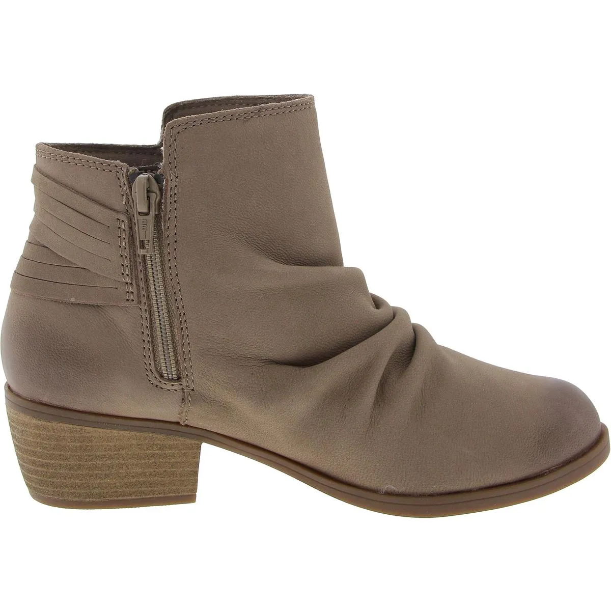 CHARLTEN ROSA Womens Laceless Leather Ankle Boots