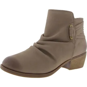 CHARLTEN ROSA Womens Laceless Leather Ankle Boots