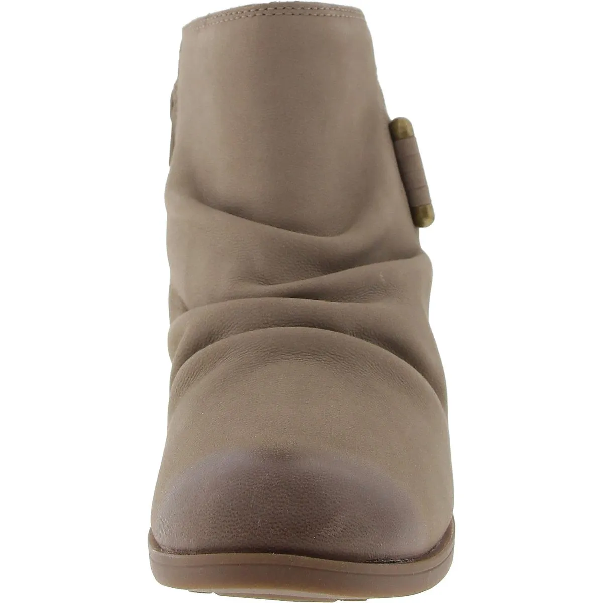 CHARLTEN ROSA Womens Laceless Leather Ankle Boots
