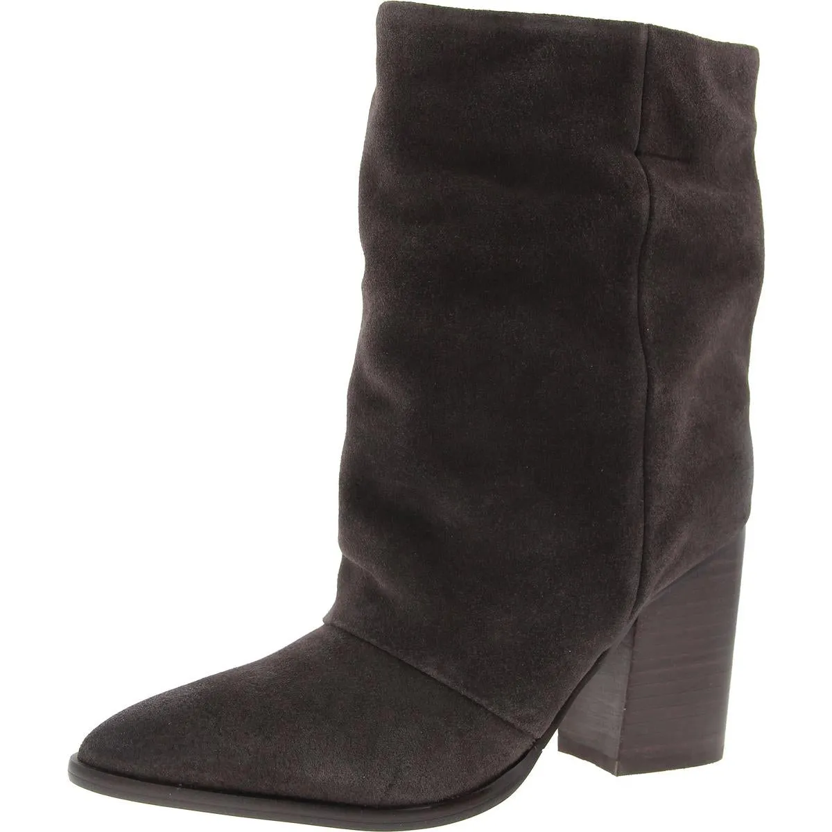 Chaye Womens Suede Solid Mid-Calf Boots