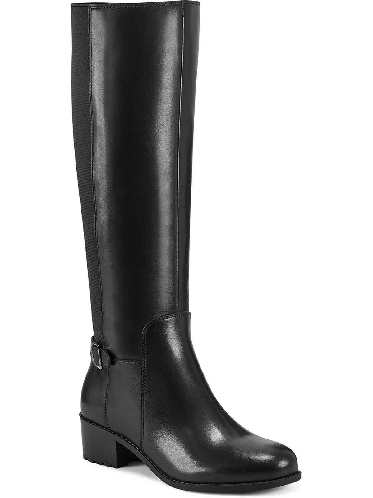 Chaza Womens Stretch Zipper Knee-High Boots