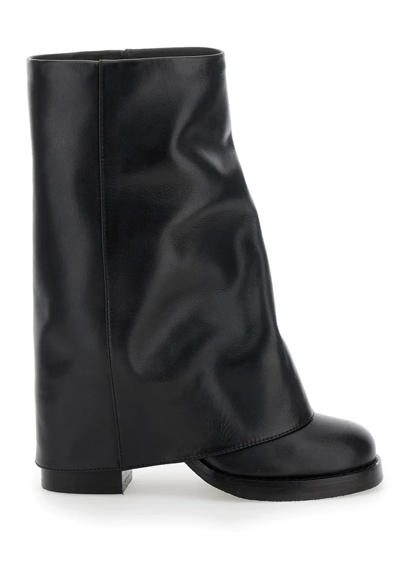 Chic Calf Leather Midcalf Boot