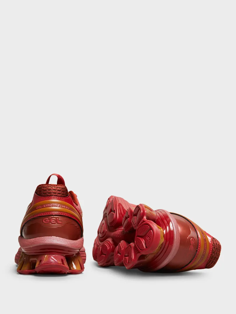 Easy To Carry US6-S Gel-Kinetic Fluent Sneakers in Cayenne and Copperhead Secure Pocket