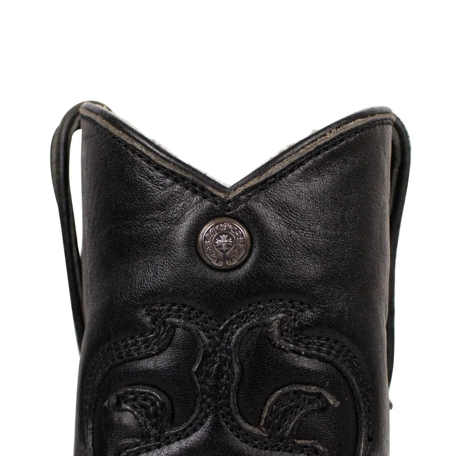 Chrome Hearts Western Cowboy Boots - Black