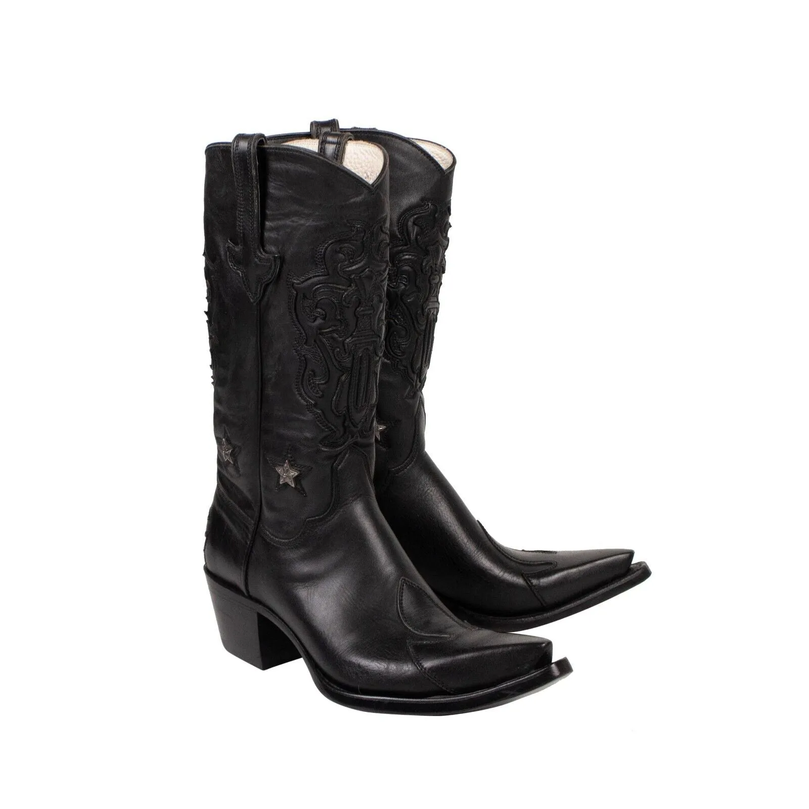 Chrome Hearts Western Cowboy Boots - Black