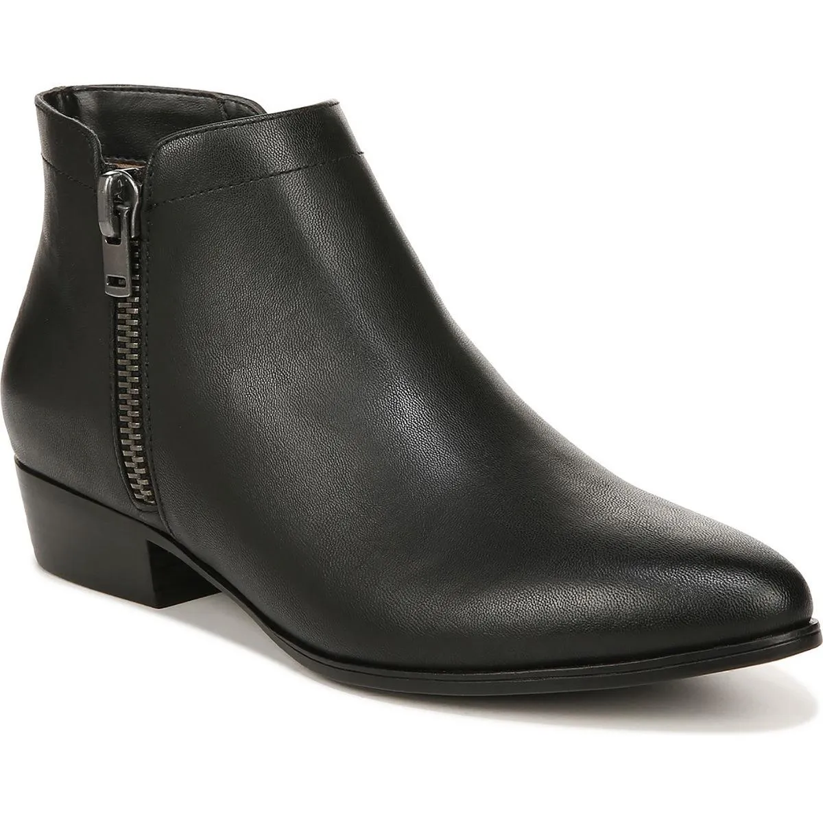 Claire Womens Double Zipper Ankle Booties